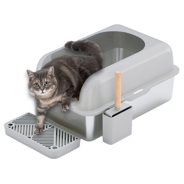 XL Front Entry Stainless Steel Litter Box