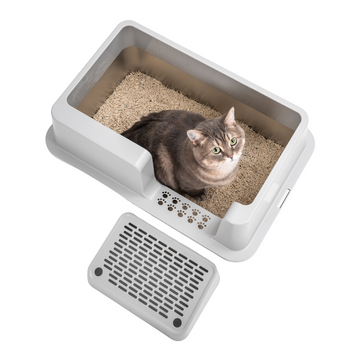 Side Entry Stainless Steel Litter Box XL